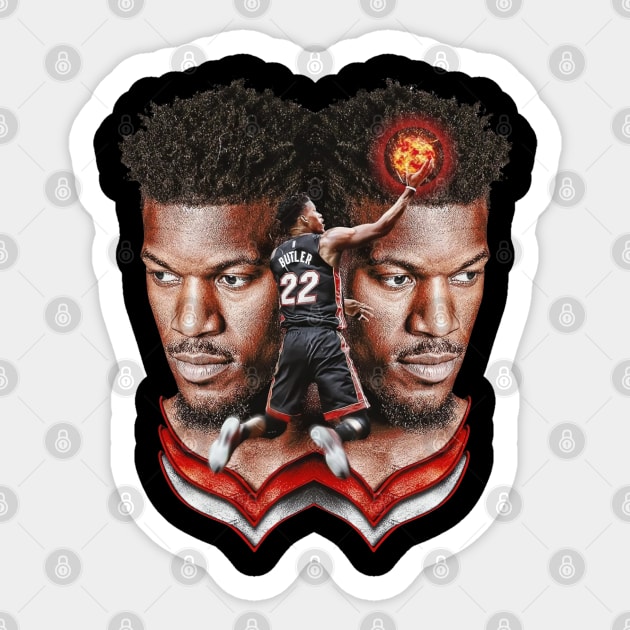 Miami heat goat butler Sticker by mynamekian